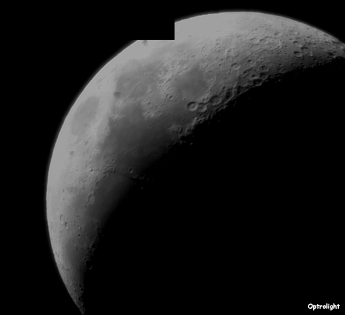 Mosaïque de la Lune réalisée depuis Grenoble - Optrolight