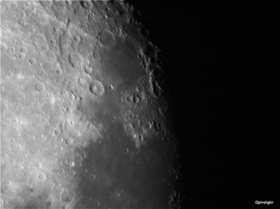 Image de la lune avec une caméra lumenera lm135 - Optrolight